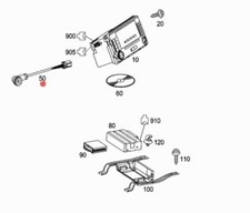 MERCEDES W454 SMART CAVO ELETTRICO AUTORADIO OEM 4548200551