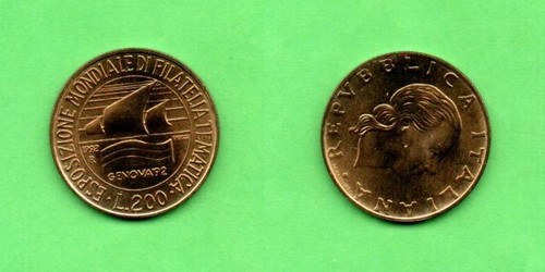 Italia lire 200 1992 genova - 1992,