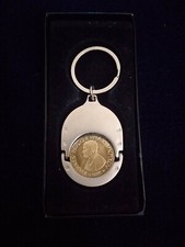 PORTACHIAVI ARGENTATO CON 200 LIRE 1994 VATICANO PAPA GIOVANNI PAOLO II