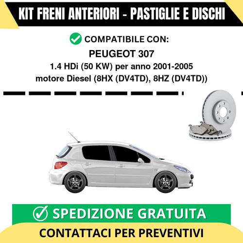 Kit freni anteriori pastiglie - kit,