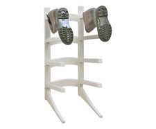 Mobile Stand Porta Stivali Shabby Legno Bianco - Bavicchi - 30 x 40 x 73,5 cm