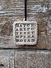 sator quadrato magico Terracotta portafortuna  protezione Mistero Templare