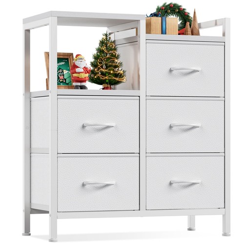Comò bianco cassetti per - bianco, 5