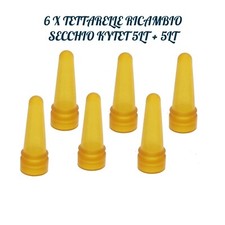 TETTARELLA PER SECCHIO 6pz KYTET BIBERON ALLATTAMENTO AGNELLI CAPRE IN LATTICE