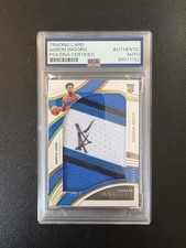 Maglia 2021-22 Immaculate Aaron Wiggins numero Jumbo Patch Rookie AUTO PSA DNA