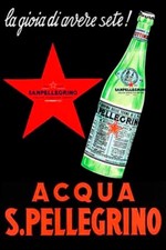 Poster Manifesto Locandina Pubblicitaria Acqua San Pellegrino Stampa 60x90 Cm.