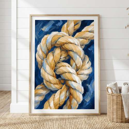 Quadro nodo corda nautica arte