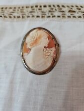 Antica Spilla Con Cammeo In Conchiglia