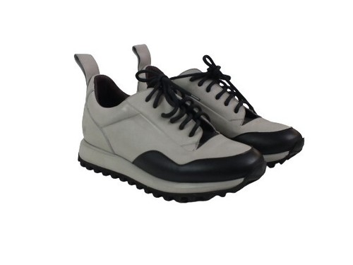Runner uomo pelle bicolore - pelle,