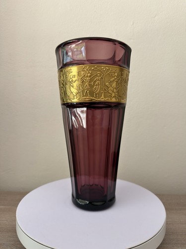 Vaso vetro art decò - vetro,