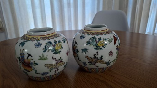 Coppia vasi cinesi vintage in - coppia,