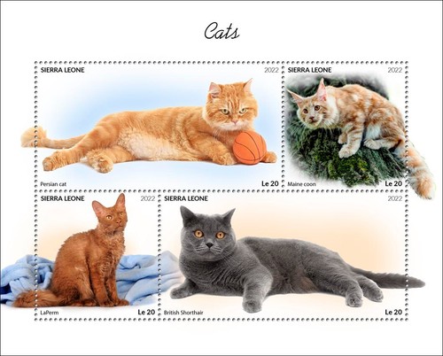 Francobolli gatti gatto - francobolli,