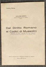 FROM ROMAN LAW TO MUSSOLINI