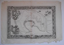 (Genova) Coronelli, Vincenzo, Città di Genua, stampa originale ‘700,