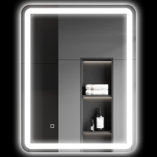 Homcom specchiera bagno 70x90 - homcom,