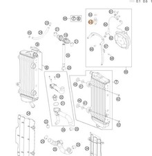 Termostato ktm exc - exc, exc-f