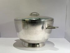 GIO PONTI ZUPPIERA DA 6 PER FRATELLI CALDERONI  IN ALPACCA ARGENTATA 