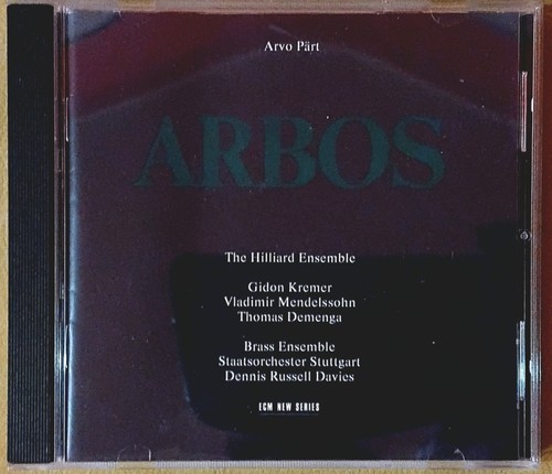 Arvo pärt arbos 1987 - arvo, cd
