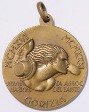MEDAGLIA RICORDO ADUNATA ASSOCIAZIONE NAZIONALE FANTE GORIZIA 1931 MORBIDUCCI