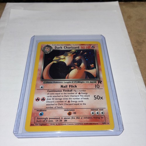 Dark charizard holo team - charizard,