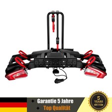 Portabici Frizione Posteriore per 2 Biciclette Bici Elettriche con Luci Posteriori