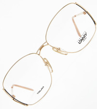 L'AMY VICTOIRE CYRIELLE montatura farfalla oro occhiali vintage 80s👓Donna