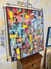 Variopinto su tela pezzo unico