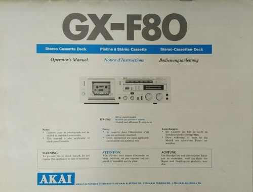 Akai f80 lettore di - gx-f80,