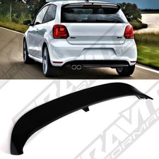 SPOILER TETTO STILE WRC LABBRO NERO LUCIDO PER VOLKSWAGEN POLO MK5 6R/6C HATCH 09-18
