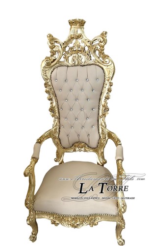Sedia poltrona trono barocco - trono,