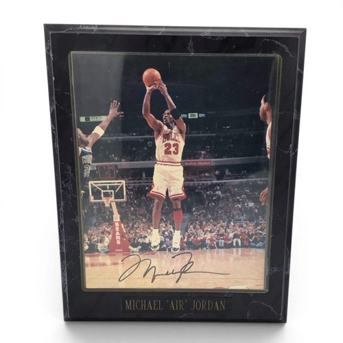 Targa autografa michael jordan - targa,