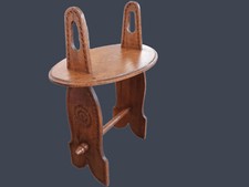 TAVOLINO OVALE IN MASSELLO