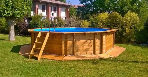 Piscina legno fuori terra - piscina, in