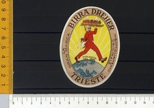 R02636] ETICHETTA LABEL - BIRRA  DREHER TRIESTE