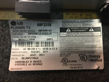 Scheda TV 60" LG Plasma 60PZ550 LGE POP 110325 EBR73561701 ZSUS KP60117K01790