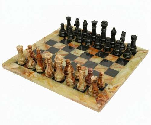 Set scacchi marmo onice verde - set,
