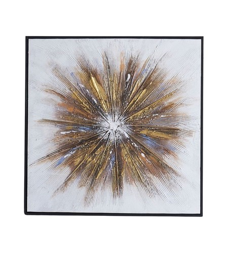 Quadro astratto oro - , tela