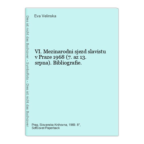 Mezinarodni sjezd slavistu - vi.,