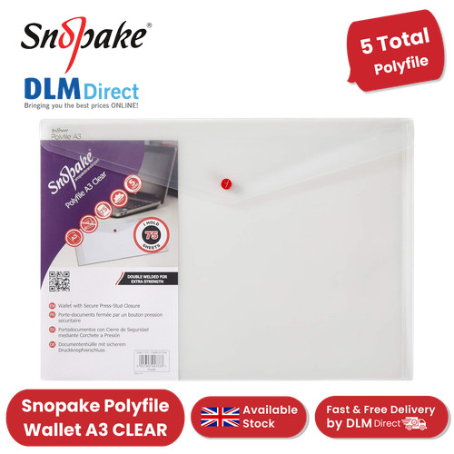 Snopake polyfile wallet - polyfile, a3