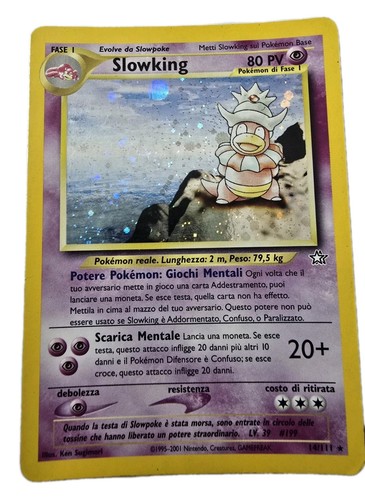 Pokemon slowking rara holo - holo, neo