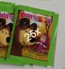 Panini Lotto Lot 25 Bustina Packet Figurine Stickers Masha E Orso And The Bear