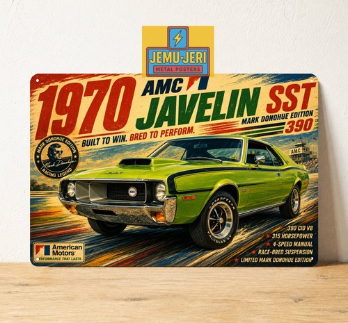 Poster insegna metallo auto
