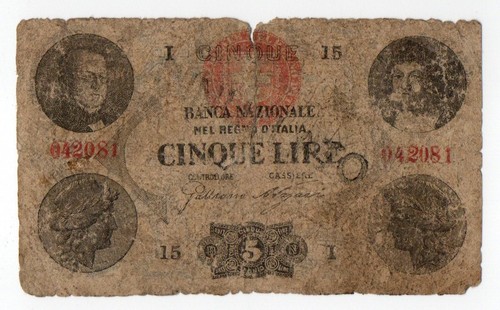 Lire banca nazionale nel - lire,