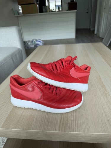 Nike roshe pelle rossa - pelle,