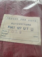 Fodere fiat in pelle rossa 127