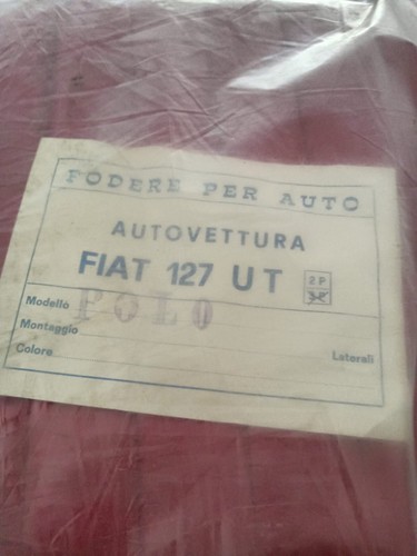 Fodere fiat pelle rossa 127 - fodere,