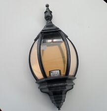 Moretti luce 255 mezza lanterna per esterni nero striature argento