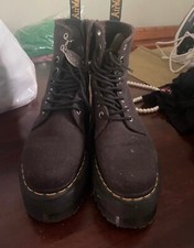 Stivaletti Dr Martens Jadon Max X ragazza tela plateau donna 8 scarpe