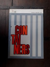 CONTAINER MORTEO SOPREDIN TRASPORTI Brochure originale epoca Lingua italiana 