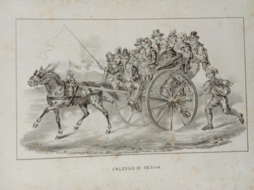 Antica stampa napoli 1850 - 1850,